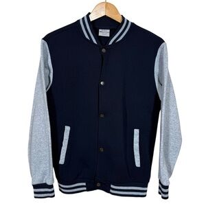 Bocini Boys Unlined Varsity Fleece Jacket Size XL 14/16